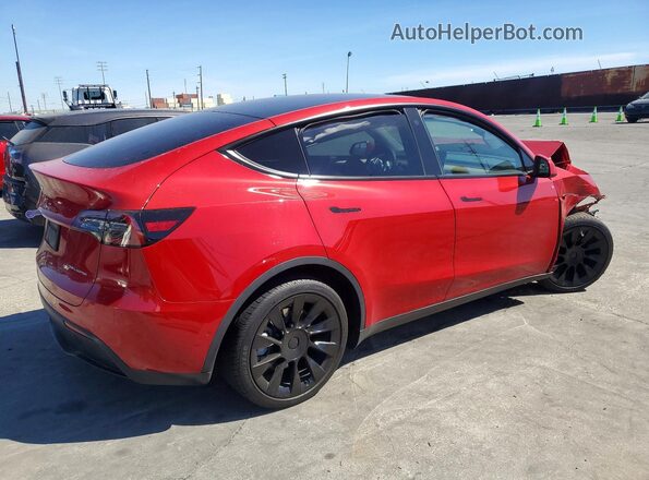 7SAYGDEE7NA019602 2022 TESLA MODEL Red Задня права чверть