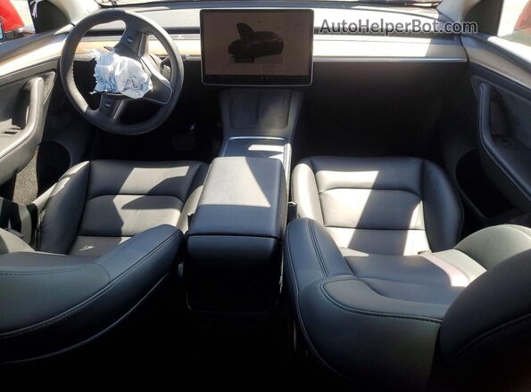 7SAYGDEE7NA019602 2022 TESLA MODEL Red Вид панелі приладів