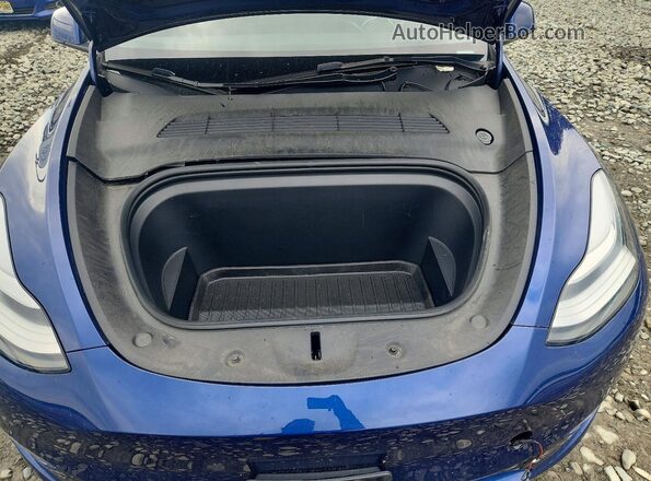 7SAYGDEE7PA093430 2023 TESLA MODEL Blue Vista interior trasera
