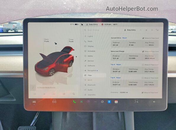7SAYGDEE7PA102241 2023 TESLA MODEL Red Vista del cuadro de instrumentos
