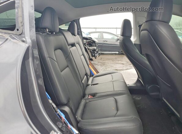 7SAYGDEE7RA218266 2024 TESLA MODEL Gray უკანა სავარძლების ხედი