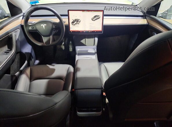 7SAYGDEE7RA290469 2024 TESLA MODEL Gray Вид панелі приладів