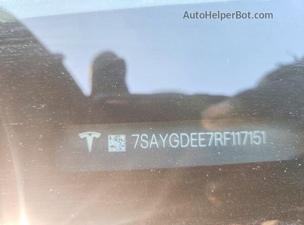 7SAYGDEE7RF117151 2024 TESLA MODEL Белый Вид подкапотного пространства