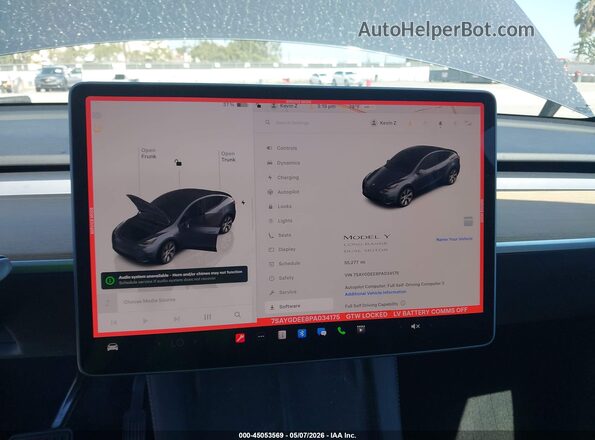 7SAYGDEE8PA034175 2023 TESLA MODEL Y Gray 