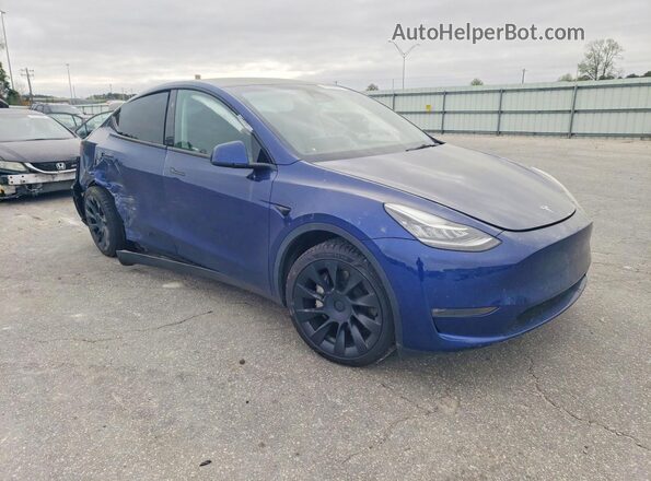 7SAYGDEE8PA150802 2023 TESLA MODEL Blue Передня права чверть