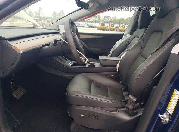 7SAYGDEE8PA150802 2023 TESLA MODEL Blue Вид салону спереду