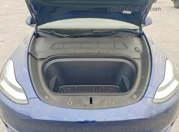 7SAYGDEE8PA150802 2023 TESLA MODEL Blue Вид задньої частини салону