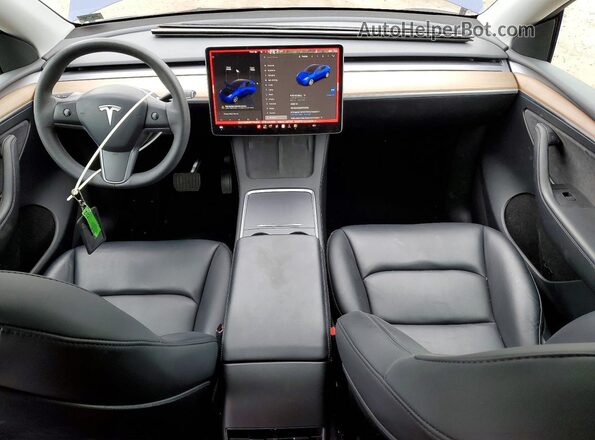 7SAYGDEE8PF704519 2023 TESLA MODEL Blue Вид панелі приладів