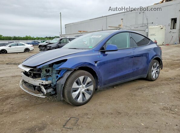 7SAYGDEE8PF704519 2023 TESLA MODEL Blue Передня ліва чверть