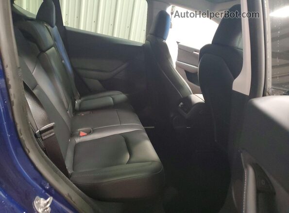 7SAYGDEE8PF847003 2023 TESLA MODEL Blue Вид задніх сидінь