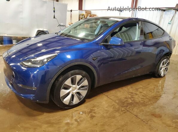 7SAYGDEE8PF847003 2023 TESLA MODEL Blue Передня ліва чверть