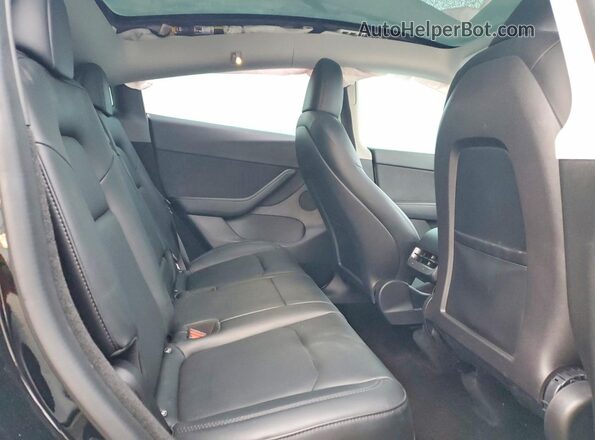 7SAYGDEE9NA006303 2022 TESLA MODEL Черный Вид задних сидений