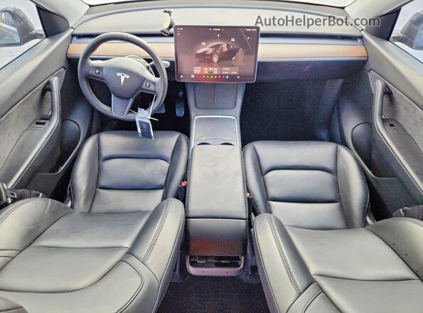 7SAYGDEE9NF425416 2022 TESLA MODEL Black Widok deski rozdzielczej