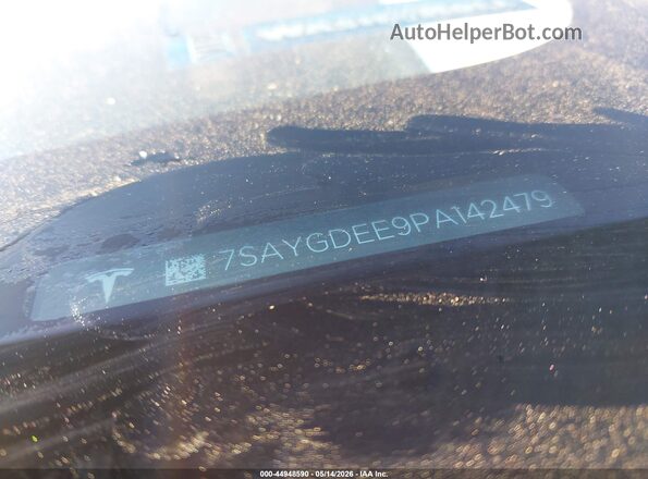 7SAYGDEE9PA142479 2023 TESLA MODEL Y Black ძრავის განყოფილების ხედი