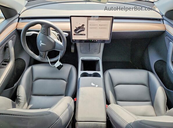 7SAYGDEE9PA155622 2023 TESLA MODEL Charcoal Вид панелі приладів