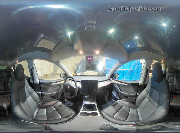 7SAYGDEE9PA187003 2023 TESLA MODEL Black Vista interior de 360 grados