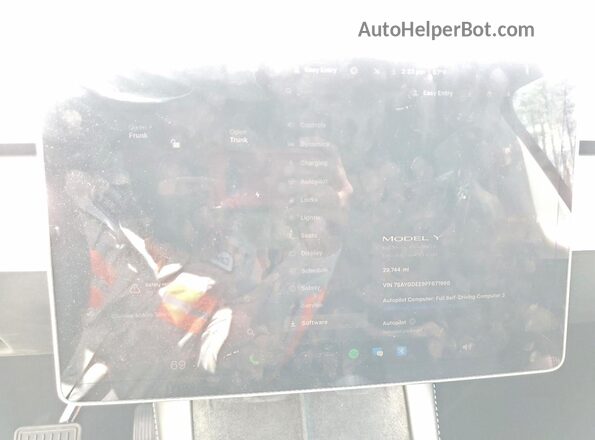 7SAYGDEE9PF671966 2023 TESLA MODEL Белый Вид щитка приборов