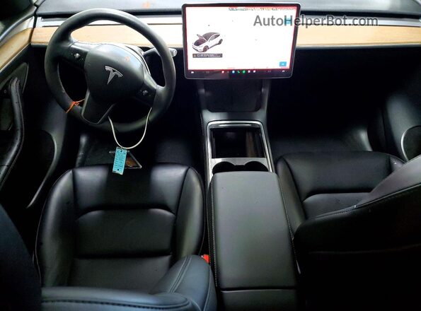 7SAYGDEE9PF807979 2023 TESLA MODEL White Widok deski rozdzielczej