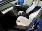 2024 Tesla Model Y Blue vin: 7SAYGDEE9RA282678