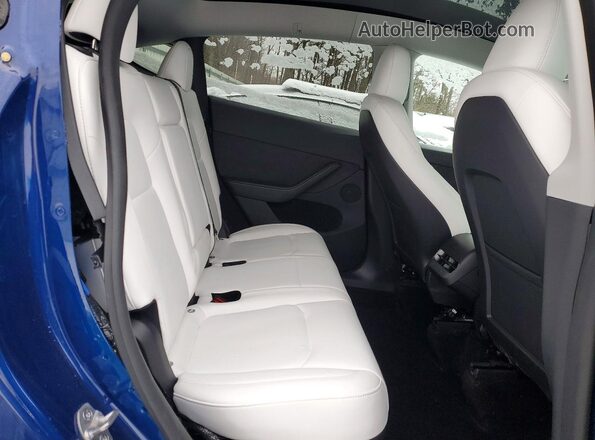 7SAYGDEE9RA282678 2024 TESLA MODEL Blue Вид задніх сидінь