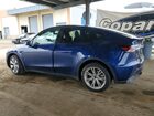 2024 Tesla Model Y Blue vin: 7SAYGDEE9RF982820