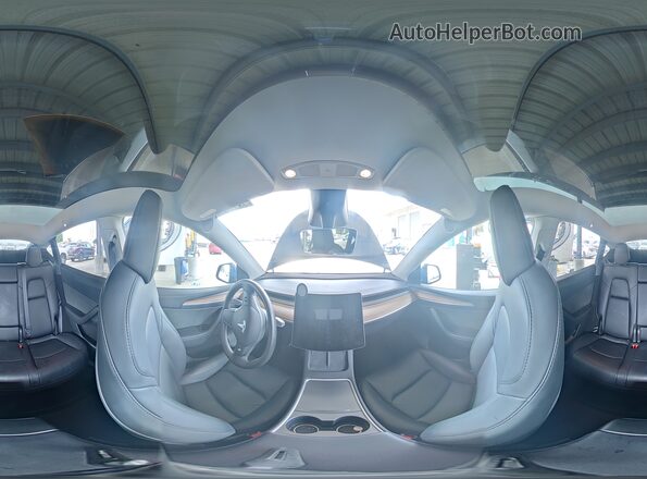 7SAYGDEE9RF982820 2024 TESLA MODEL Blue Vista de la etiqueta del VIN
