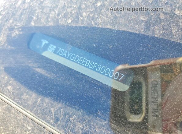 7SAYGDEE9SF300007 2025 TESLA MODEL Gray ძრავის განყოფილების ხედი