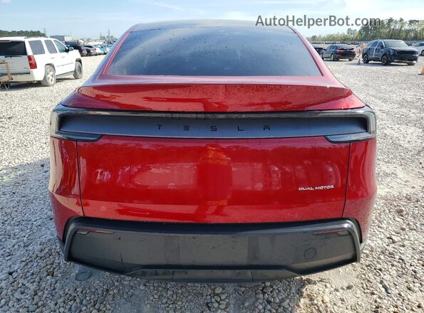 7SAYGDEE9TA493130 2026 TESLA MODEL Красный Вид сзади