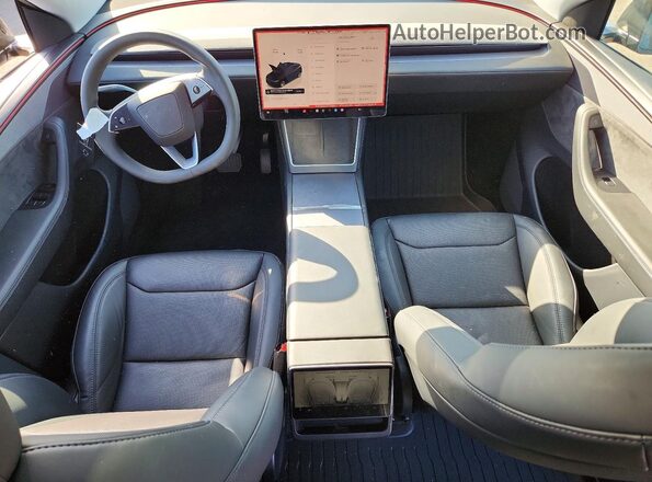 7SAYGDEE9TF366607 2026 TESLA MODEL Black Dashboard view