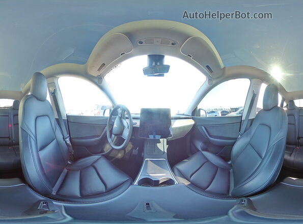 7SAYGDEEXNF318150 2022 TESLA MODEL Черный Панорамный вид салона 360°
