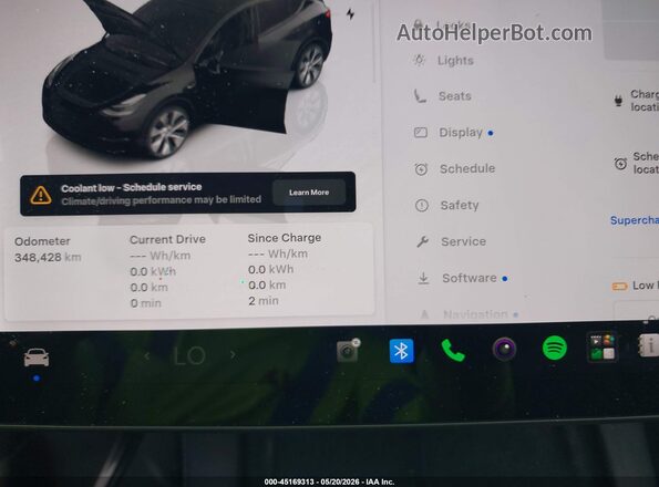 7SAYGDEEXNF356462 2022 TESLA MODEL Y Черный Вид задних сидений