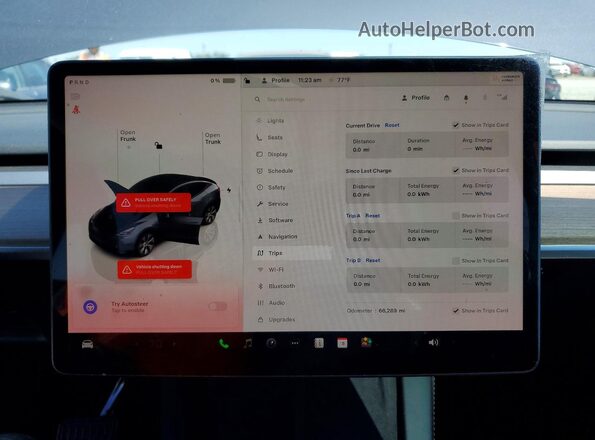 7SAYGDEEXNF561764 2022 TESLA MODEL Серый Вид щитка приборов