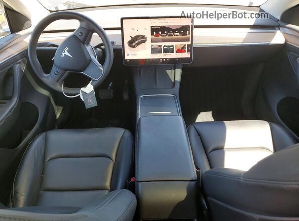 7SAYGDEEXNF561764 2022 TESLA MODEL Серый Вид панели приборов