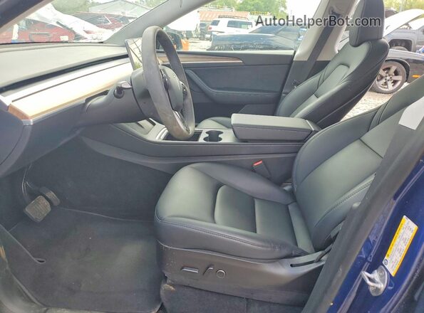 7SAYGDEEXPF703856 2023 TESLA MODEL Синий Вид салона спереди