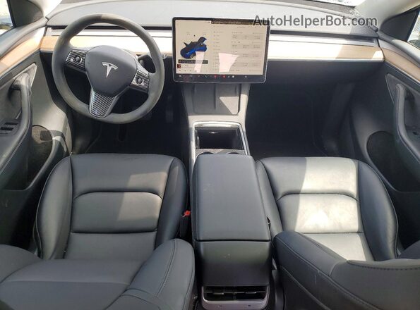 7SAYGDEEXPF703856 2023 TESLA MODEL Синий Вид панели приборов