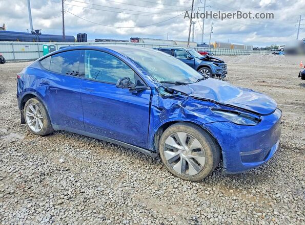 7SAYGDEEXPF703856 2023 TESLA MODEL Синий Передняя правая четверть