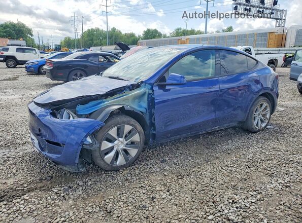 7SAYGDEEXPF703856 2023 TESLA MODEL Синий Передняя левая четверть