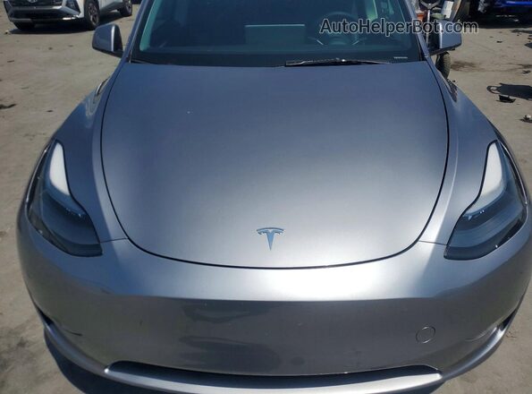 7SAYGDEEXRA320838 2024 TESLA MODEL Gray Widok wnętrza z tyłu
