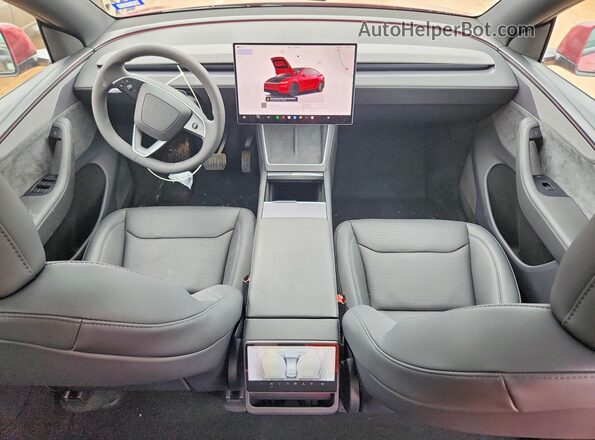7SAYGDEEXTA633721 2026 TESLA MODEL Red Вид панелі приладів