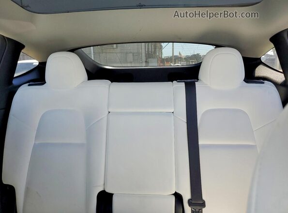 7SAYGDEF0NF397305 2022 TESLA MODEL White Հետևի նստատեղերի տեսք