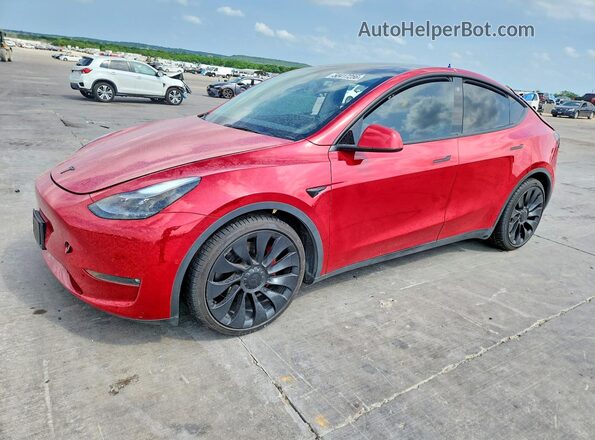 7SAYGDEF0NF494472 2022 TESLA MODEL Red Przód lewy