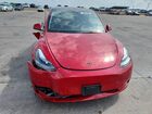 2022 Tesla Model Y Red vin: 7SAYGDEF0NF494472