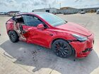 2022 Tesla Model Y Red vin: 7SAYGDEF0NF494472