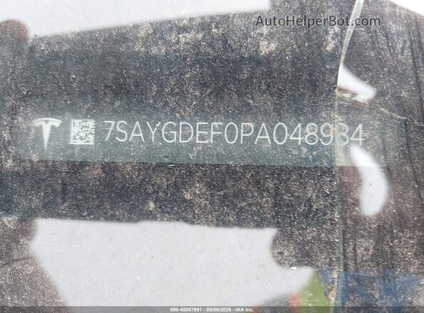 7SAYGDEF0PA048984 2023 TESLA MODEL Y Синий Вид подкапотного пространства