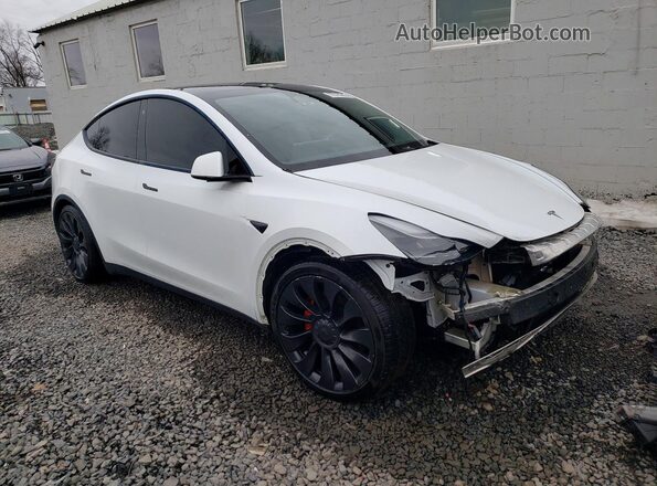 7SAYGDEF1PF596740 2023 TESLA MODEL White Front right