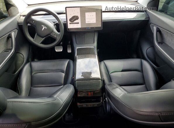7SAYGDEF2NF326512 2022 TESLA MODEL Black Vista del salpicadero