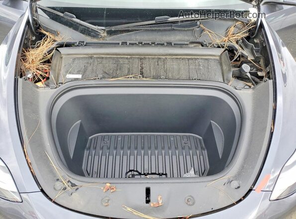 7SAYGDEF2NF404092 2022 TESLA MODEL Gray Vista interior trasera