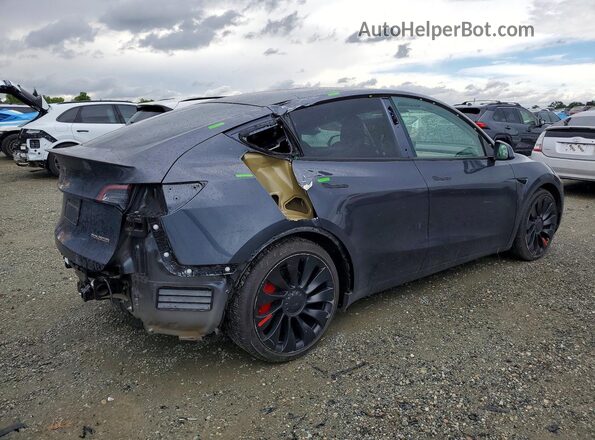 7SAYGDEF2NF404092 2022 TESLA MODEL Gray Trasero derecho