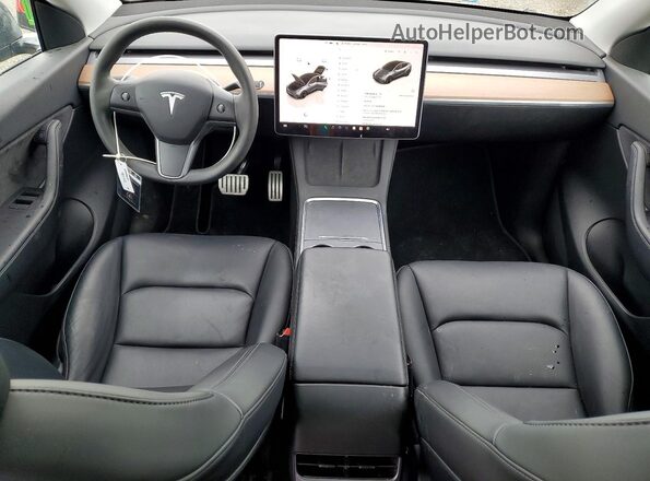 7SAYGDEF2NF404092 2022 TESLA MODEL Gray Vista del salpicadero