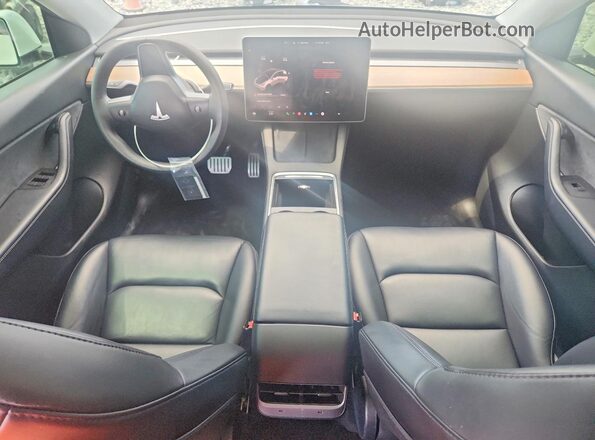 7SAYGDEF2NF452501 2022 TESLA MODEL White Dashboard view